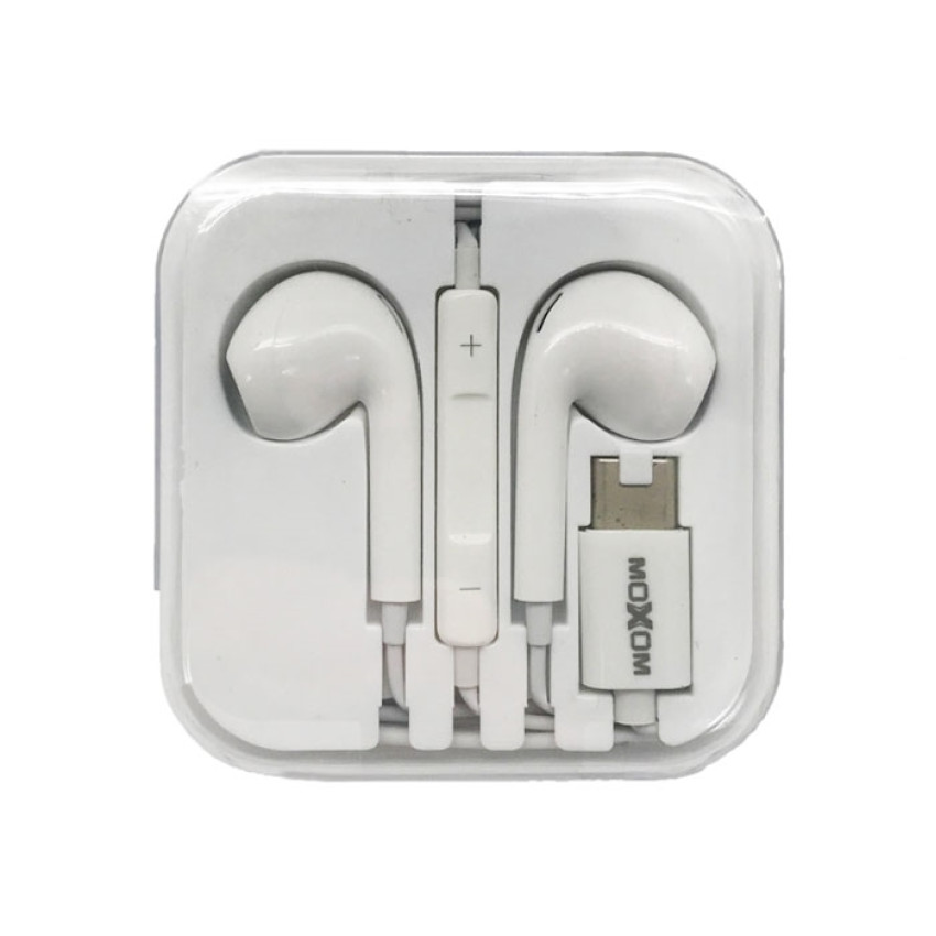Moxom MX-EP53 Earbuds Handsfree  Λευκό