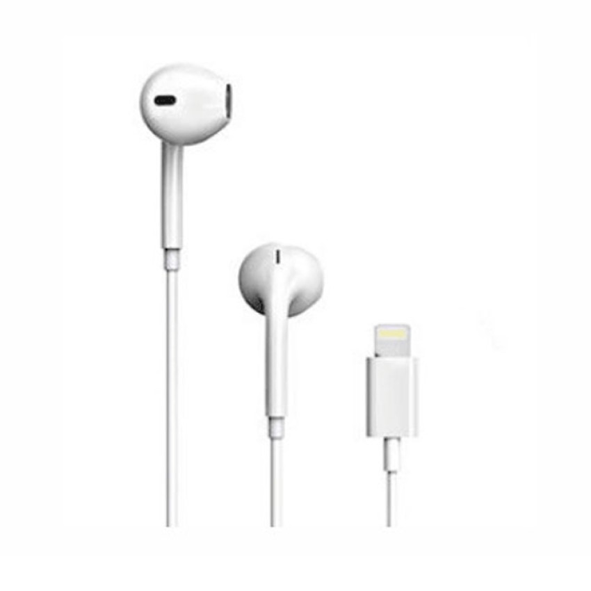 Moxom MX-EP49 Earbuds Handsfree με Βύσμα Lightning - Χρώμα:  Λευκό