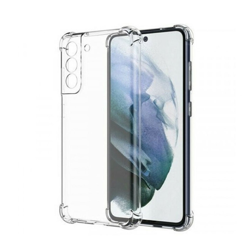 Θήκη Πλάτης Σιλικόνης Anti Shock για Samsung Galaxy S21 FE - Χρώμα: Διάφανο