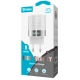 Inkax Φορτιστής με 2 Θύρες USB-A και Καλώδιο micro USB (CD-79) - Χρώμα: Λευκό
