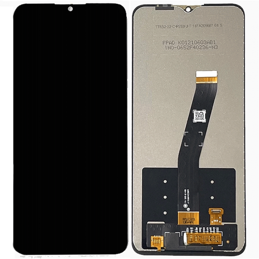 OEM Οθόνη Lcd με Μηχανισμό Αφής για TCL 20E / 20Y 6125D 6125F 6125A Χρώμα: Μαύρο