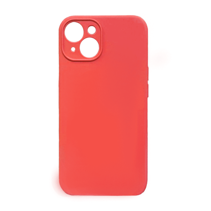 Θήκη Πλάτης Σιλικόνης Soft για Apple iPhone 14 - Χρώμα: Κόκκινο