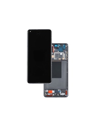 Display Unit with Frame for Xiaomi 12 Lite 5G (2022) 56000300L900 - Color: Black