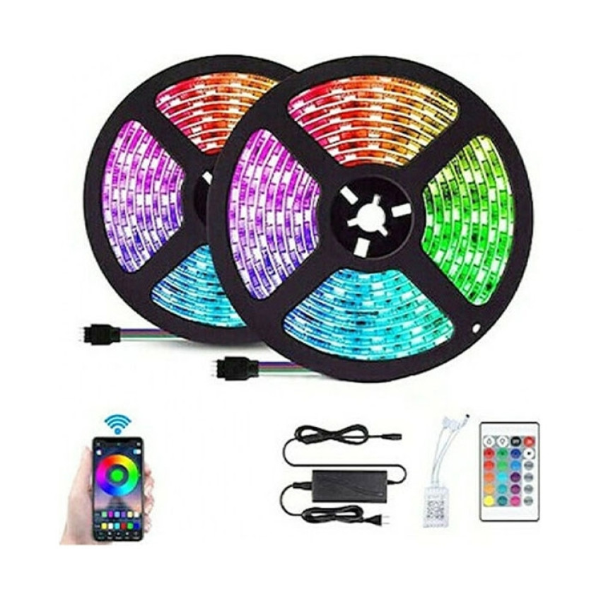 Αδιάβροχη Ταινία LED 12V RGB Μήκους 2x5m