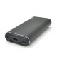 PZX V23 Power Bank 20000Mah με Διπλά Καλώδια Ενσωματωμένα σε Type C και Lightning Cables - Χρώμα: Μαύρο