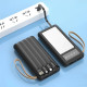 PZX Power Bank C162 4 Outputs 50000mah -Χρώμα: Μαύρο