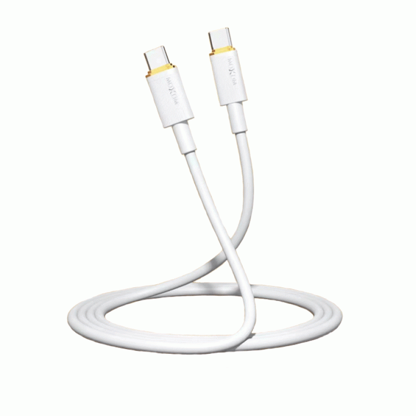 Moxom MX-CB139 PD 100W Καλώδιο δεδομένων USB από Type C σε Type C - Χρώμα:  Λευκό