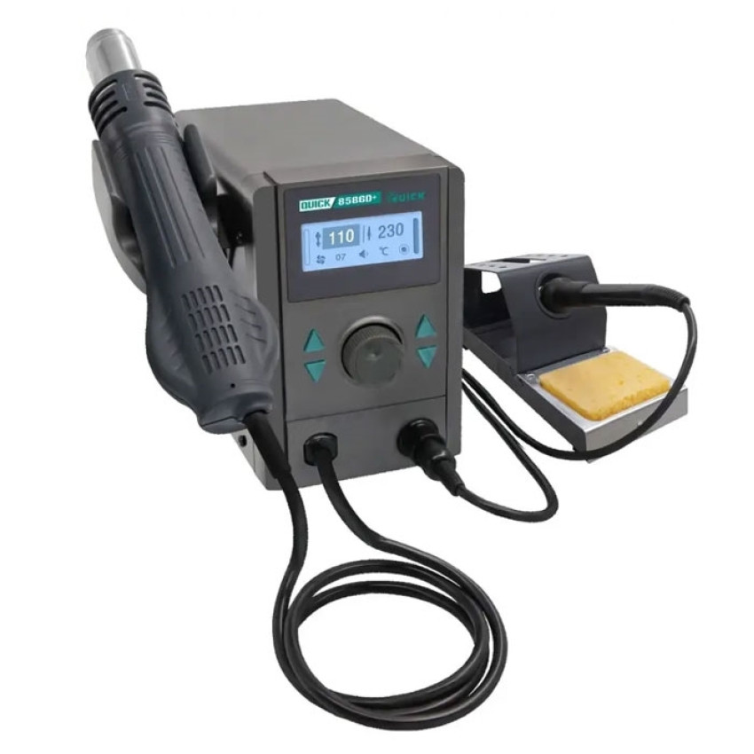 QUICK 8586D+ Διπλός Σταθμός Ζεστού Αέρα Χωρίς Μόλυβδο
