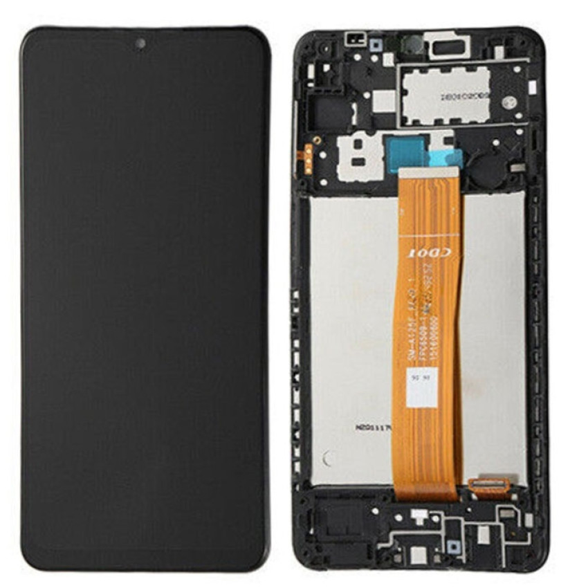 Incell Οθόνη LCD με Μηχανισμό Αφής και Πλαίσιο για Samsung Galaxy A12 Nacho A127F - Χρώμα: Μαύρο