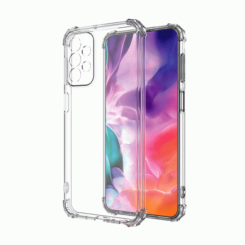 Θήκη Πλάτης Σιλικόνης Anti Shock για Samsung Galaxy A23 - Χρώμα: Διάφανο