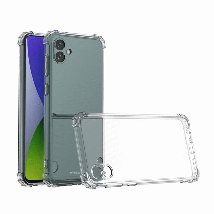 Θήκη Πλάτης Σιλικόνης Anti Shock για Samsung Galaxy A04 - Χρώμα: Διάφανο