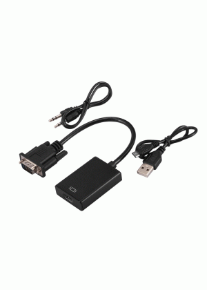 1080p USB Audio Power Converter Cable for PC to HDTV Vga Male to Female HDMI vga to HDMI Adapter