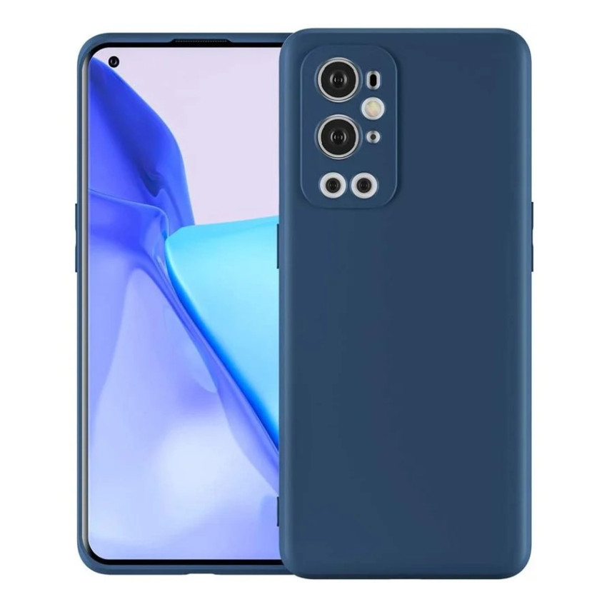 Θήκη Πλάτης Σιλικόνης Soft για Oneplus 9 Pro - Χρώμα: Σκούρο Μπλέ