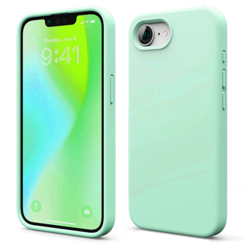 Θήκη Πλάτης Σιλικόνης Απλή για Apple iPhone 16e - Χρώμα: Τιρκουάζ