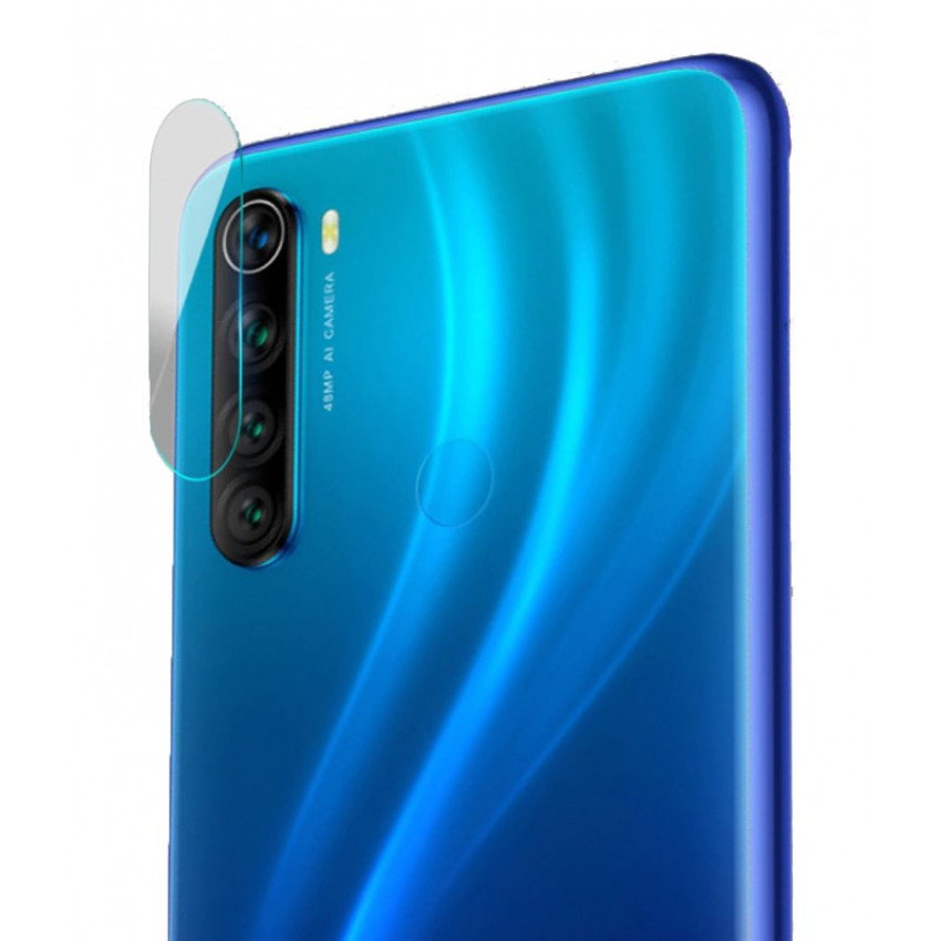 Full Glue Full Cover Full Glue Tζαμάκι Προστασίας Πίσω Κάμερας για Xiaomi Redmi Note 8T - Χρώμα: Διάφανο