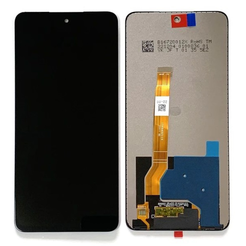 Οθόνη LCD με Μηχανισμό Αφής για Realme C55 - Χρώμα: Μαύρο