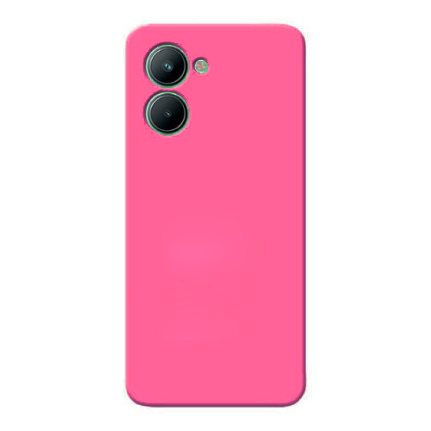 Θήκη Πλάτης Σιλικόνης Soft για Realme C33 - Χρώμα: Φούξια