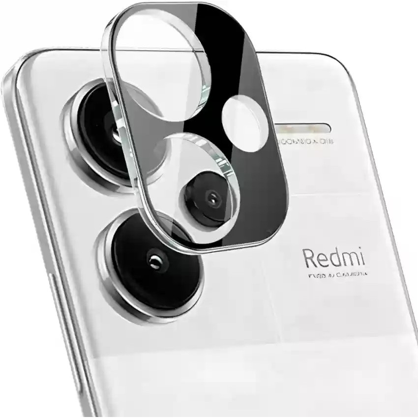 Full Cover Full Glue Tζαμάκι Προστασίας Πίσω Κάμερας για για Xiaomi Redmi Note 13 Pro Plus - Χρώμα: Μαύρο