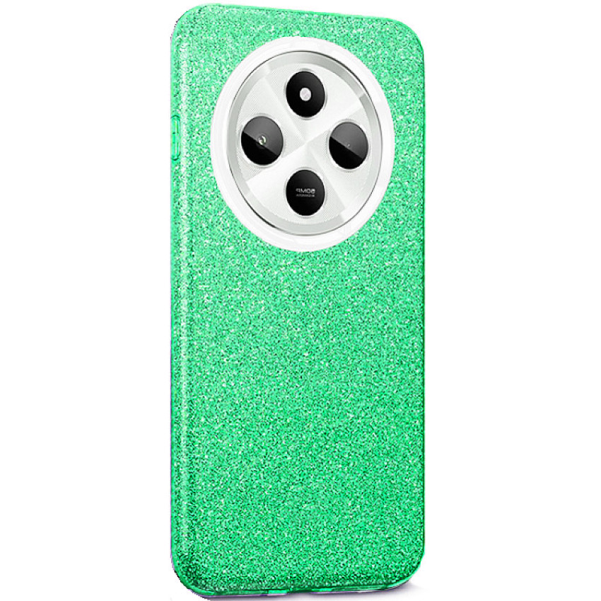 Θήκη Πλάτης Σιλικόνης Απλή Glitter Strass για Xiaomi Redmi 14C - Χρώμα: Απαλό Πράσινο