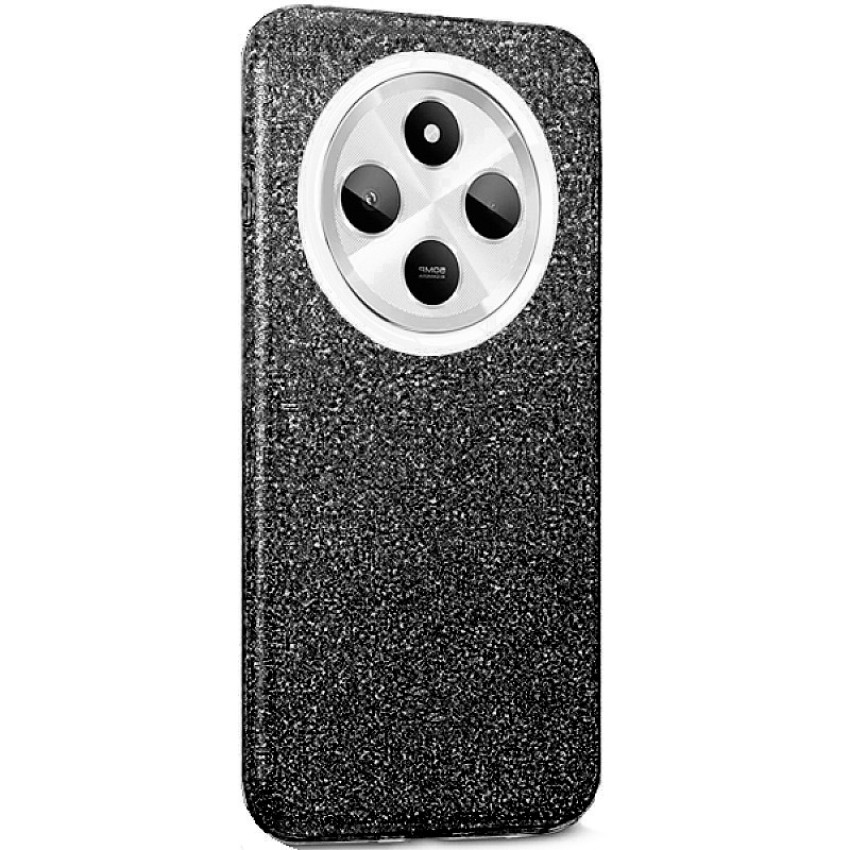 Θήκη Πλάτης Σιλικόνης Απλή Glitter Strass για Xiaomi Redmi 14C - Χρώμα: Μαύρο