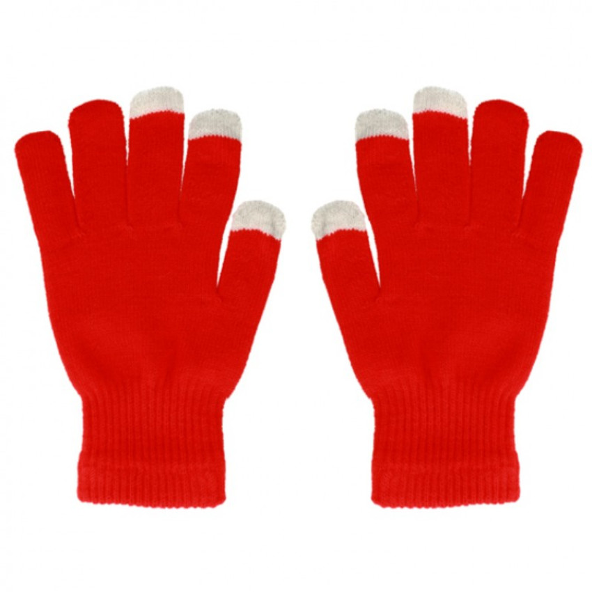 Γάντια για Οθόνες Αφής Smart Gloves (One Size) - Χρώμα: Κόκκινο