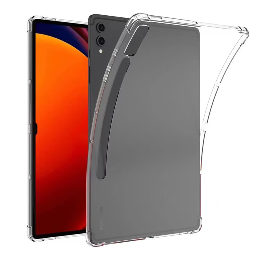 Θήκη Πλάτης Σιλικόνης Anti Shock για Samsung Galaxy Tab S9 Plus 12.4" - Χρώμα: Διάφανο