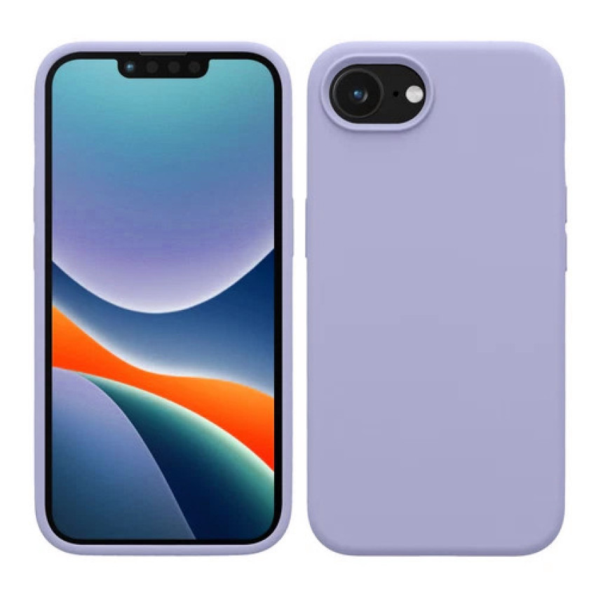 Θήκη Πλάτης Σιλικόνης Απλή για Apple iPhone 16e - Χρώμα: Λιλά