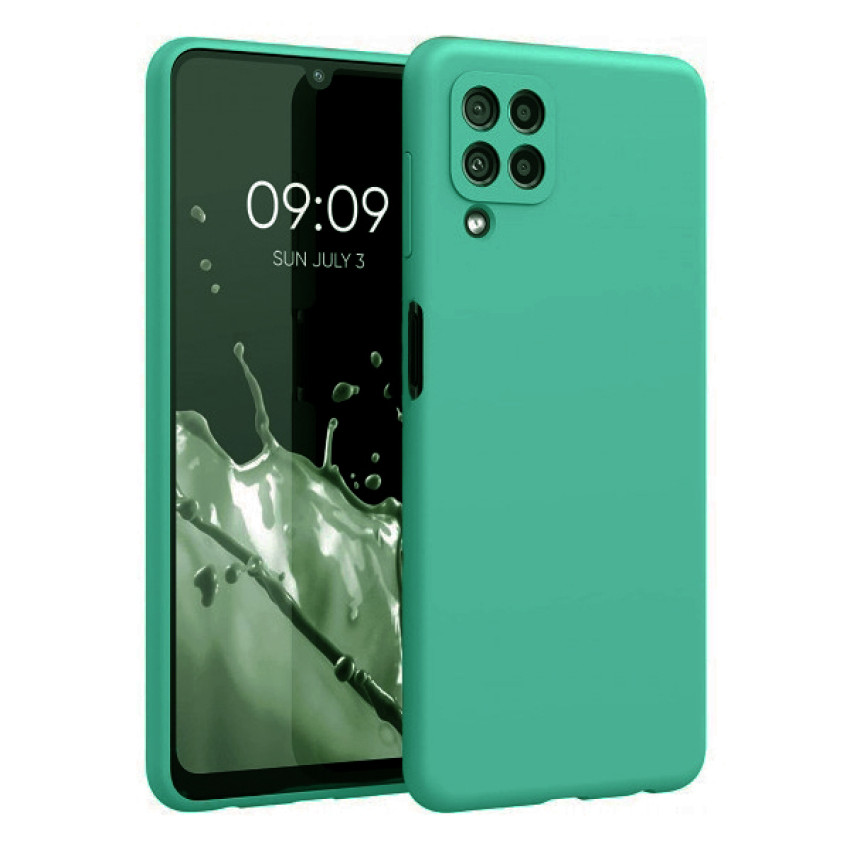Θήκη Πλάτης Σιλικόνης Soft για Samsung Galaxy A22 4G - Χρώμα: Μέντα
