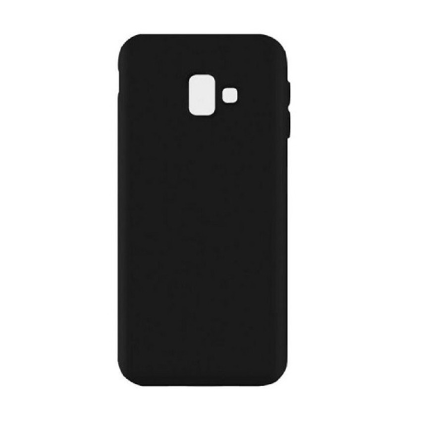 Θήκη Πλάτης Σιλικόνης Απλή για Samsung Galaxy J6 Plus - Χρώμα: Μαύρο
