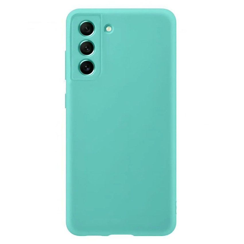 Θήκη Πλάτης Σιλικόνης Απλή για Samsung Galaxy S21 FE - Χρώμα: Βεραμάν