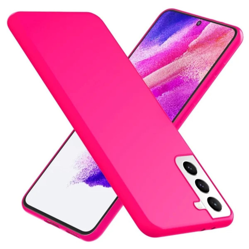 Θήκη Πλάτης Σιλικόνης Soft για Samsung Galaxy S21 Plus - Χρώμα: Φούξια
