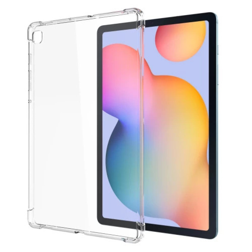 Θήκη Πλάτης Σιλικόνης Anti Shock για Samsung Galaxy Tab S6 Lite P610/P615 - Χρώμα: Διάφανο