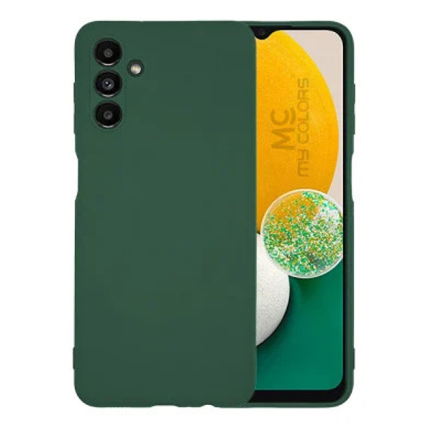 Θήκη Πλάτης Σιλικόνης Soft για Galaxy A56 - Χρώμα: Σκούρο Πράσινο