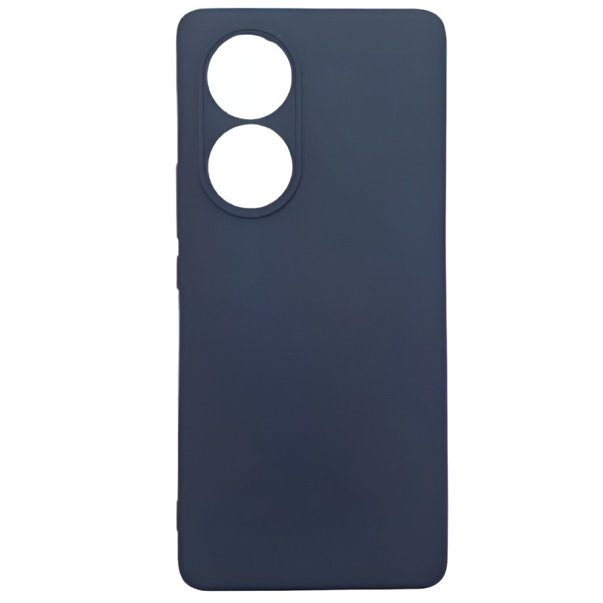 Θήκη Πλάτης Σιλικόνης Απλή για TCL 50 5G /  50 XE / 50 XE NXTPAPER 5G - Χρώμα: Σκούρο Μπλε