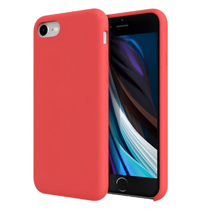 Θήκη Πλάτης Σιλικόνης Soft για Iphone 7/8/SE 2020/SE 2022 - Χρώμα: Κόκκινο