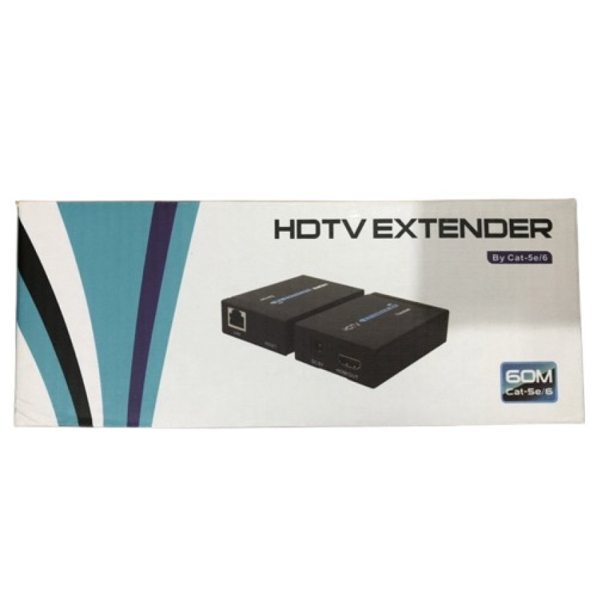 Προέκταση HDMI Extender by Cat-5E/6 60m - Χρώμα: Μαύρο