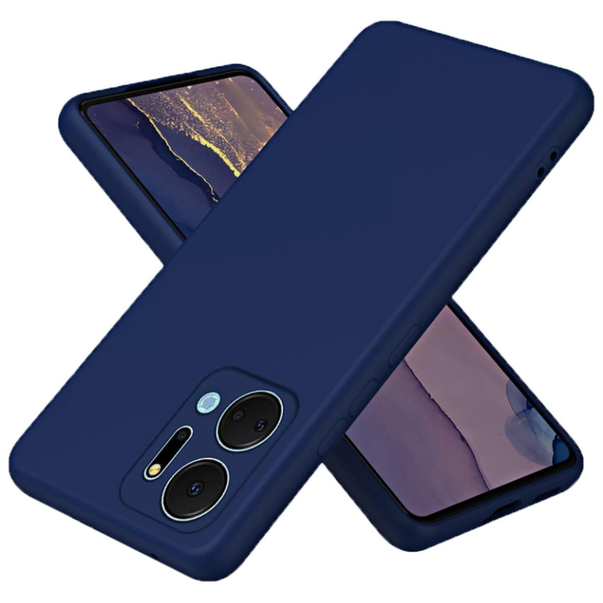 Θήκη Πλάτης Σιλικόνης Soft για Honor X7A - Χρώμα: Σκούρο Μπλέ