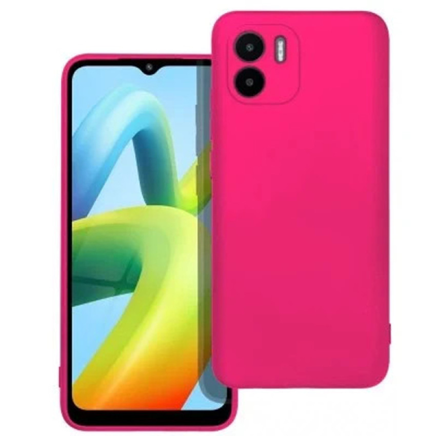 Θήκη Πλάτης Σιλικόνης Soft για Xiaomi Redmi A1/A2 - Χρώμα: Φούξια