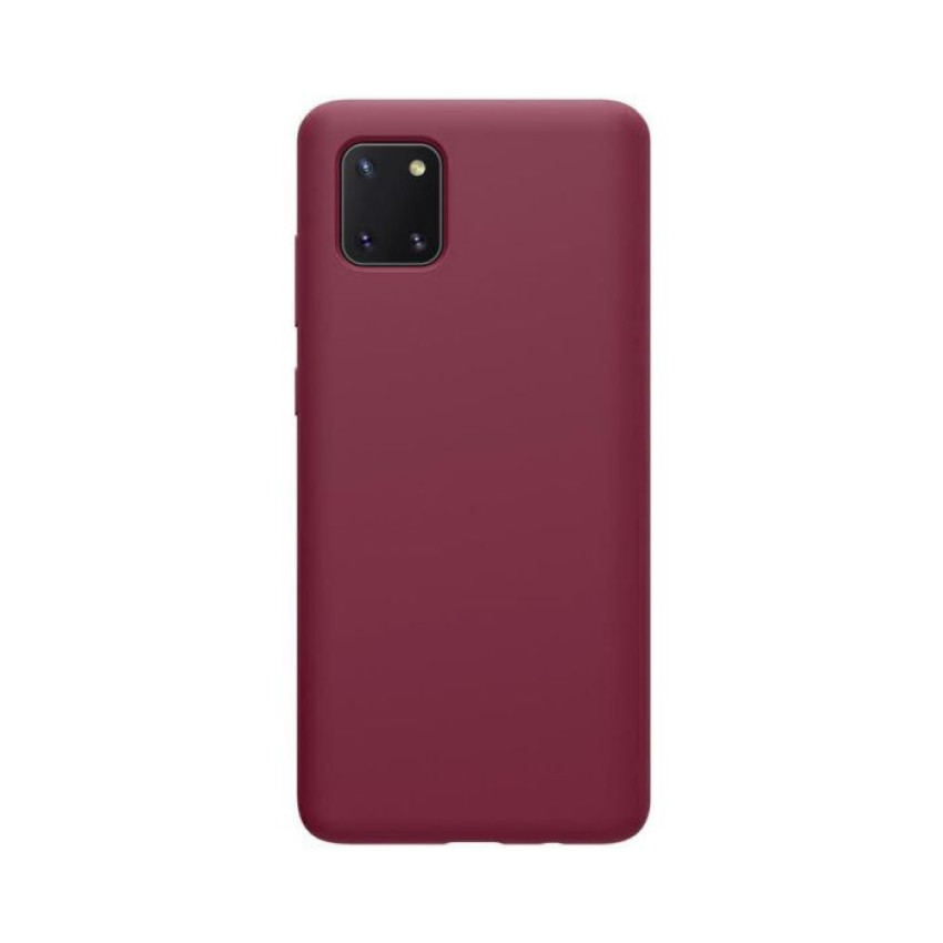 Θήκη Πλάτης Σιλικόνης Απλή για Samsung Galaxy Note 10 Plus - Χρώμα: Μπορντό