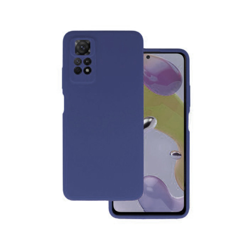 Θήκη Πλάτης Σιλικόνης Soft για Xiaomi Redmi Note 11 Pro - Χρώμα: Σκούρο Μπλε