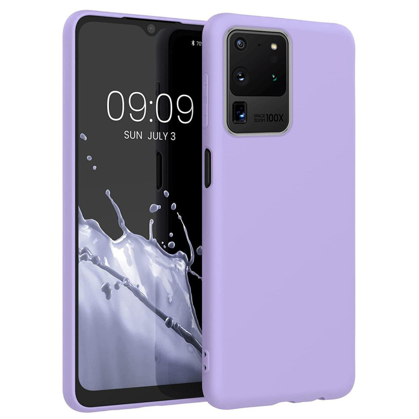 Θήκη Πλάτης Σιλικόνης Soft για Samsung Galaxy S20 Ultra - Χρώμα: Λιλά