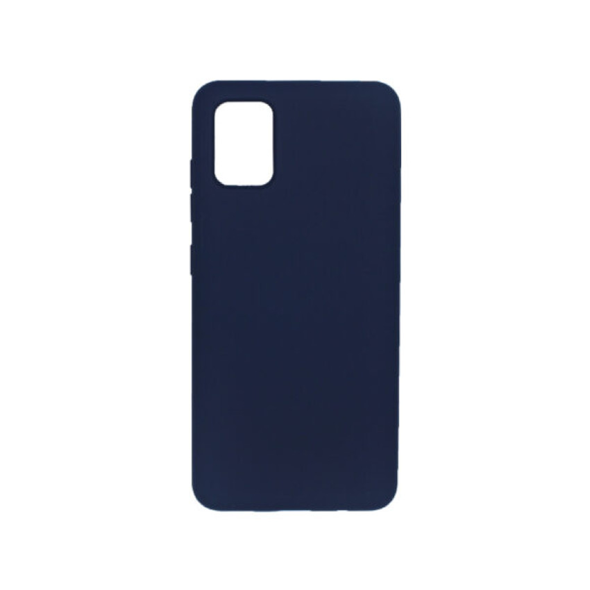 Θήκη Πλάτης Σιλικόνης Soft για Samsung Galaxy A51 - Χρώμα: Σκούρο Μπλέ