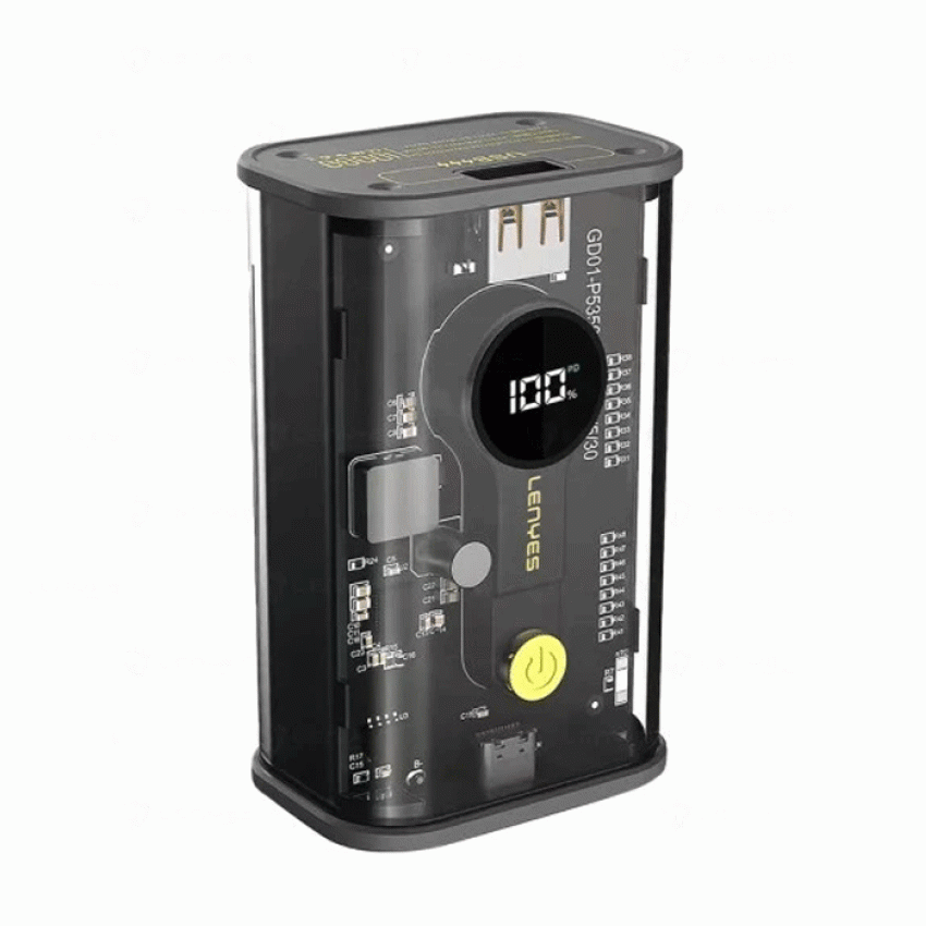 Lenyes PX152D Powerbank Fast Charging 10.000Mah 22.5W - Χρώμα: Μαύρο