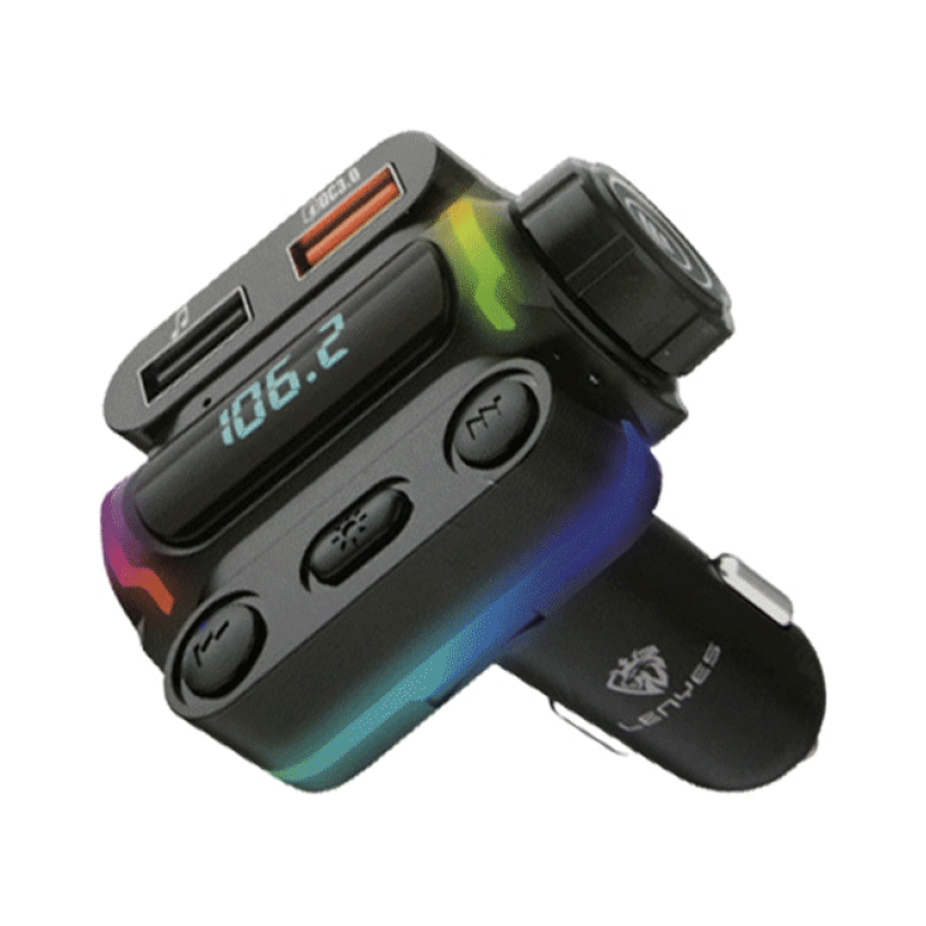 Lenyes CA886 Bluetooth Ανοιχτής Ακρόασης FM Transmitter και Φορτιστής Αυτοκινήτου