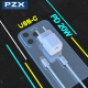 PZX P45 PD Fast Charging Φορτιστής SmartPhone με 1 Θύρα Type-C & Καλώδιο Type-C σε Type-C 20W - Χρώμα: Λευκό