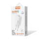 PZX P47 5A Fast Charging Φορτιστής SmartPhone με 1 θύρα Type-C & Καλώδιο USB-A σε Type-C 66W - Χρώμα: Λευκό