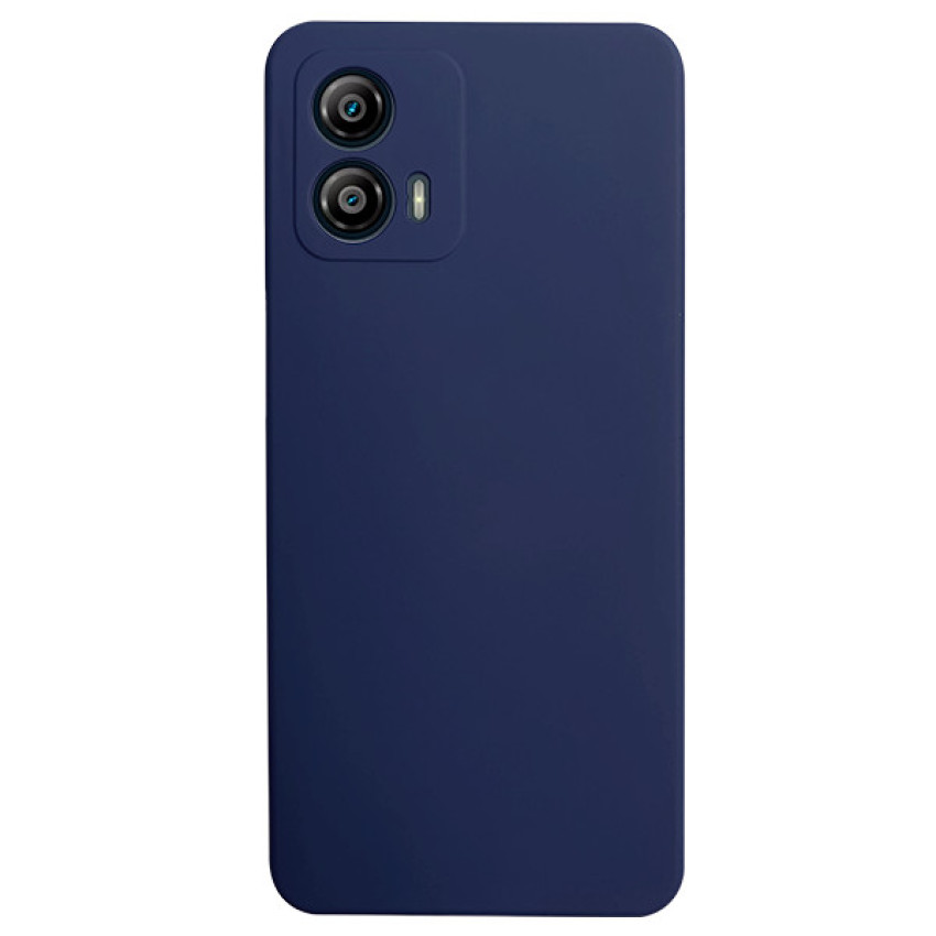 Θήκη Πλάτης Σιλικόνης Soft για Motorola G53 - Χρώμα: Σκούρο Μπλε