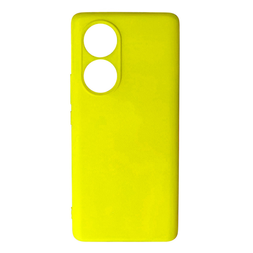 Θήκη Πλάτης Σιλικόνης Απλή για TCL 50 5G /  50 XE / 50 XE NXTPAPER 5G - Χρώμα: Κίτρινο