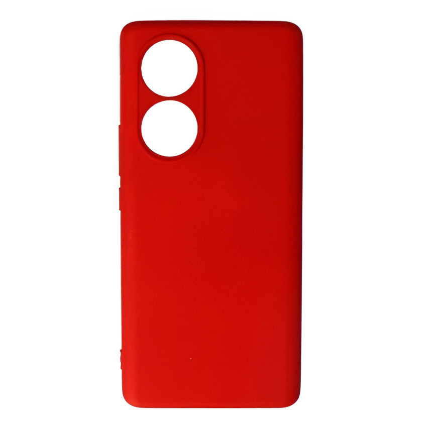 Θήκη Πλάτης Σιλικόνης Απλή για TCL 50 5G /  50 XE / 50 XE NXTPAPER 5G - Χρώμα: Κόκκινο