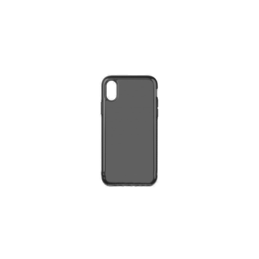 Θήκη Πλάτης Σιλικόνης Απλή για Iphone XR - Χρώμα: Smokey Grey 